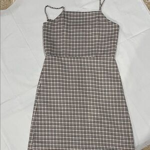 Plaid Spaghetti Strap Dress